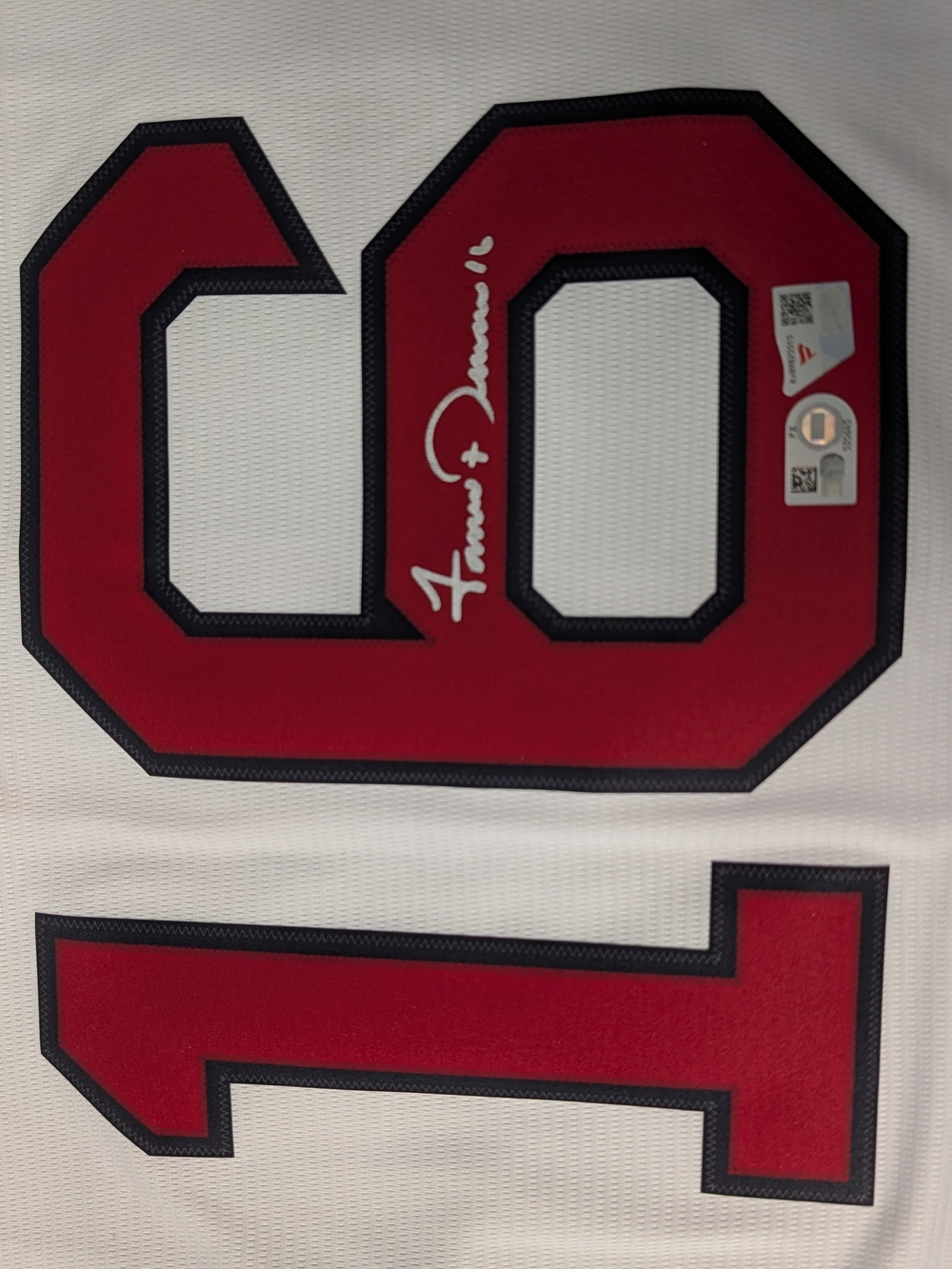 Jarren Duran Autographed Nike Jersey.